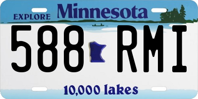 MN license plate 588RMI