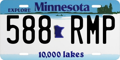 MN license plate 588RMP