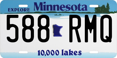 MN license plate 588RMQ