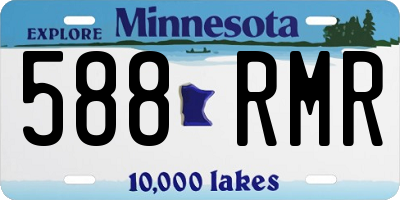MN license plate 588RMR
