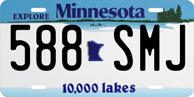 MN license plate 588SMJ