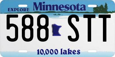 MN license plate 588STT
