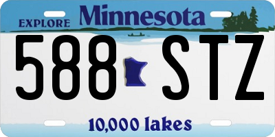 MN license plate 588STZ