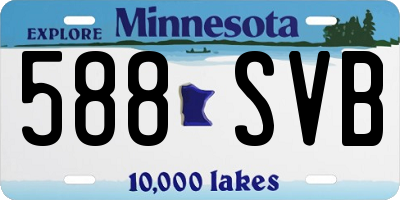 MN license plate 588SVB