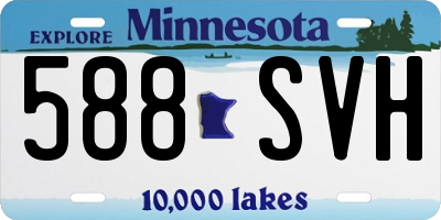 MN license plate 588SVH