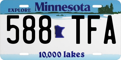 MN license plate 588TFA