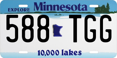 MN license plate 588TGG