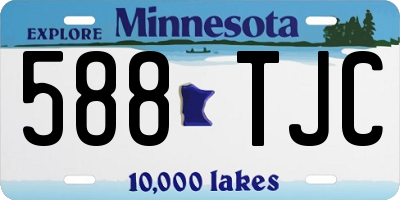 MN license plate 588TJC