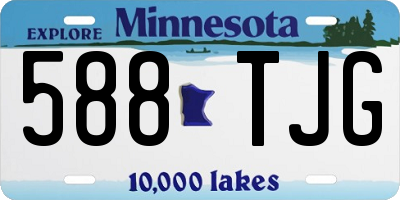 MN license plate 588TJG