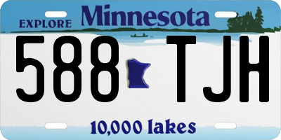 MN license plate 588TJH