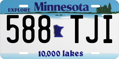 MN license plate 588TJI