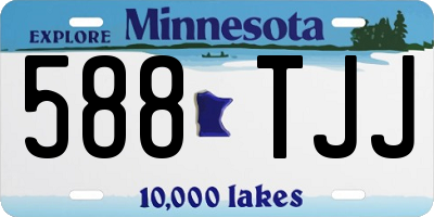 MN license plate 588TJJ