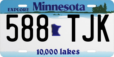 MN license plate 588TJK