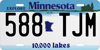 MN license plate 588TJM