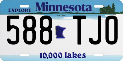 MN license plate 588TJO