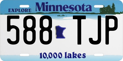 MN license plate 588TJP
