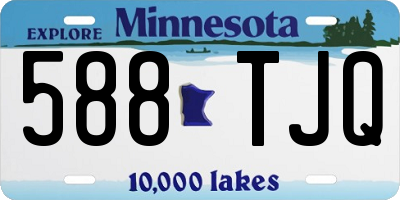 MN license plate 588TJQ