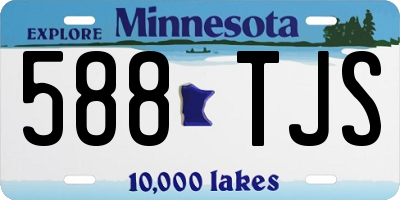 MN license plate 588TJS