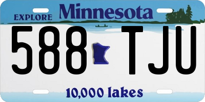 MN license plate 588TJU