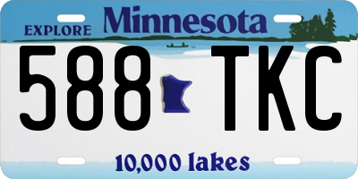 MN license plate 588TKC