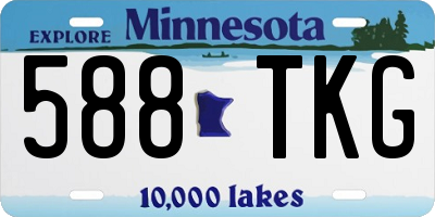 MN license plate 588TKG