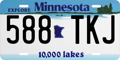 MN license plate 588TKJ