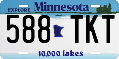 MN license plate 588TKT