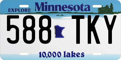MN license plate 588TKY