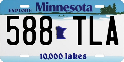 MN license plate 588TLA