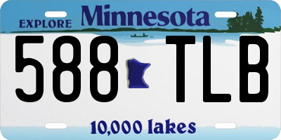 MN license plate 588TLB