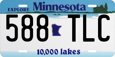 MN license plate 588TLC