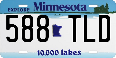 MN license plate 588TLD