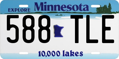 MN license plate 588TLE