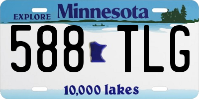 MN license plate 588TLG