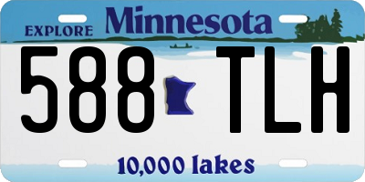 MN license plate 588TLH