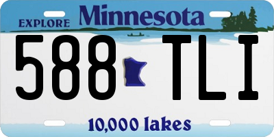 MN license plate 588TLI