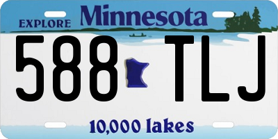 MN license plate 588TLJ