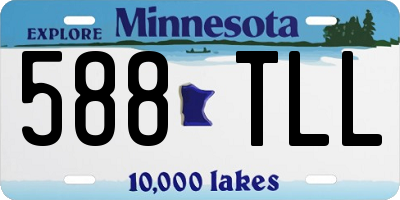 MN license plate 588TLL