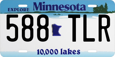 MN license plate 588TLR