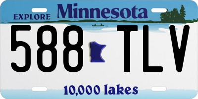 MN license plate 588TLV