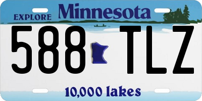 MN license plate 588TLZ
