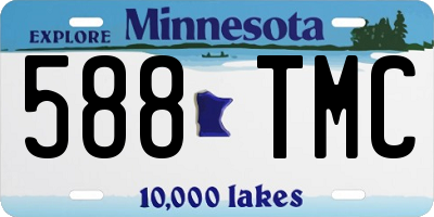 MN license plate 588TMC