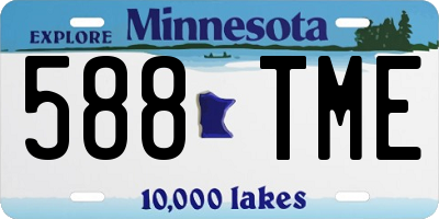 MN license plate 588TME