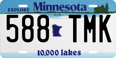 MN license plate 588TMK