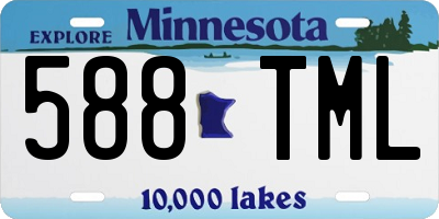 MN license plate 588TML