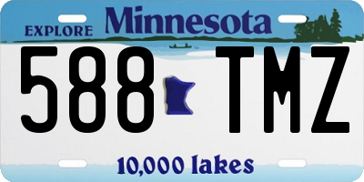 MN license plate 588TMZ