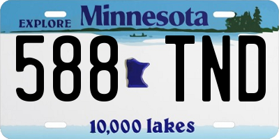 MN license plate 588TND