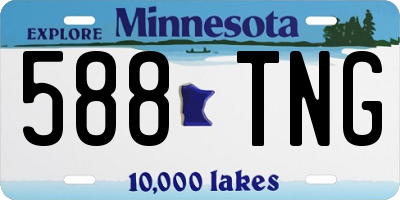 MN license plate 588TNG