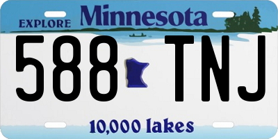 MN license plate 588TNJ