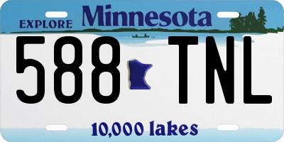 MN license plate 588TNL